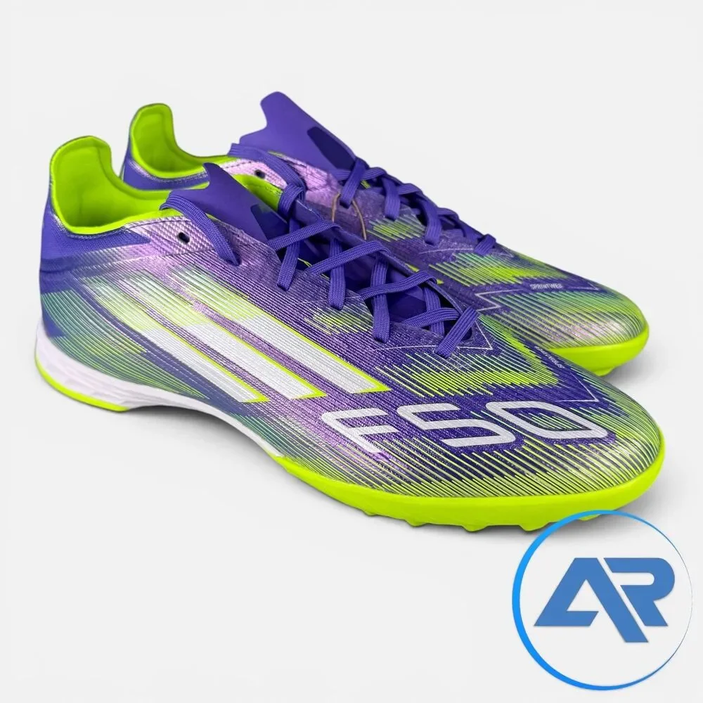 ADIDAS F50 Pro TF Turf Soccer Radiant Blaze Pack Purple Men's Size 9 JH7665